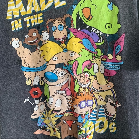 Nickelodeon 90’s Characters MulticolourGraphic T-Shirt - Picture 2 of 7